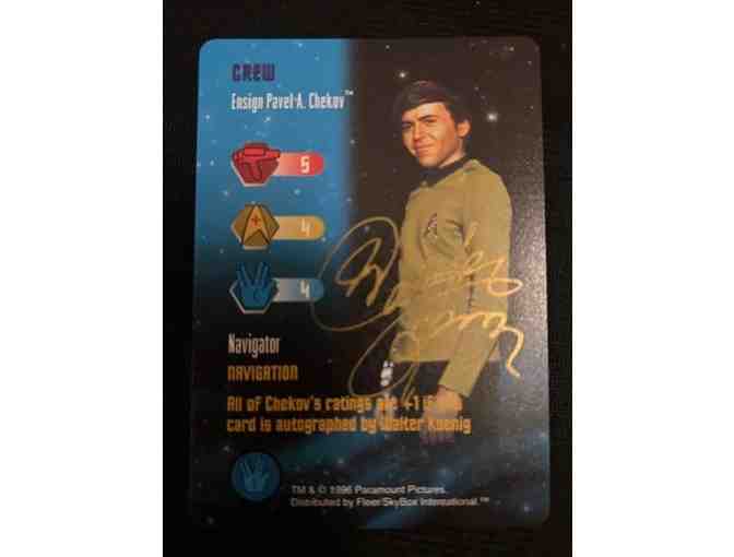 Autograph: STAR TREK "Chekov" (Walter Koenig, Promo Card) - Photo 1