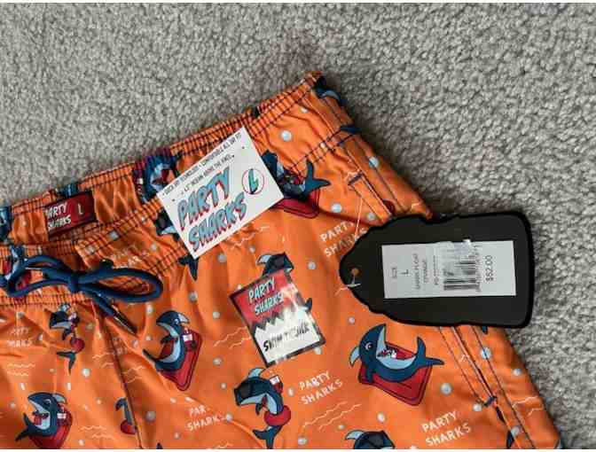 Bathing (O, Extra Large): SHARK PARTY - Orange - Photo 2