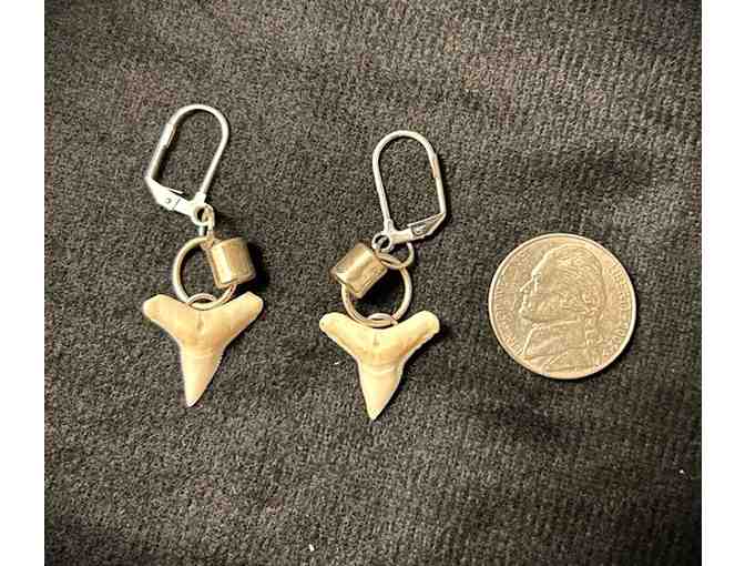 JEWELRY: Shark EARRINGS (Handcrafted, Silver) - Photo 2