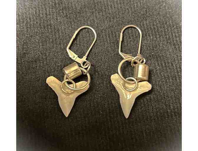 JEWELRY: Shark EARRINGS (Handcrafted, Silver) - Photo 3