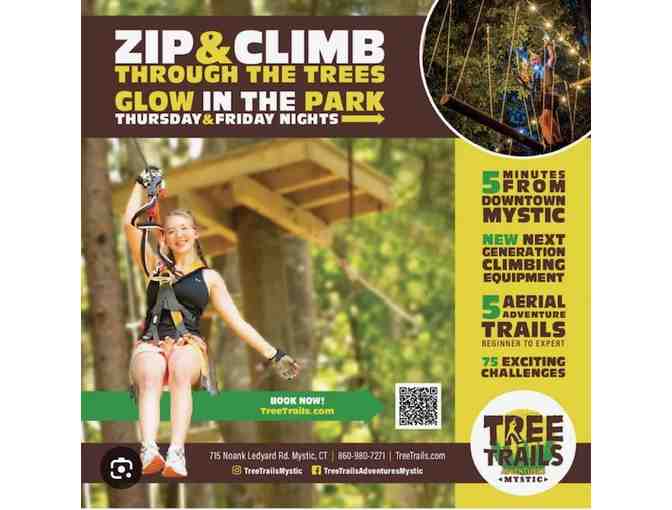TICKETS: Adventure FREE 2 Passes "Tree Trails" - (Mystic CT, Free Shipping) - Photo 2