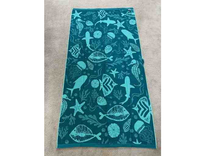 1 SHARK TOWEL: Luxury Oversized TEAL (Big 72" x 36") - Photo 2