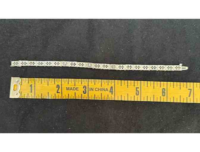 1 Art Deco (1920): BRACELET - Filagree Jewelry, Sterling - Photo 6