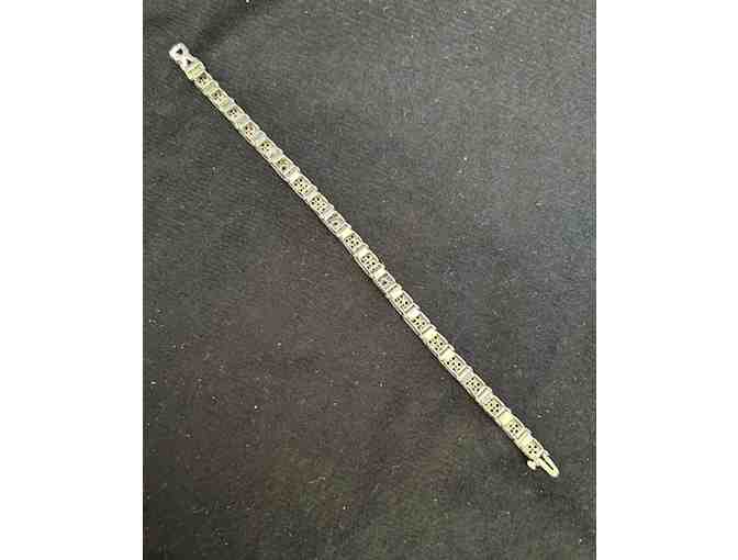 1 Art Deco (1920): BRACELET - Filagree Jewelry, Sterling - Photo 7