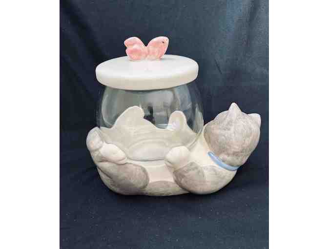 1 CAT FISH BOWL (Vintage, 1990) - Treasure Craft - Photo 4