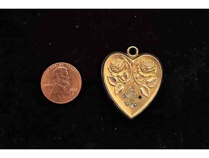 1 (date 1915) - VICTORIAN Locket (MILITARY Jewelry Heart) - Photo 6