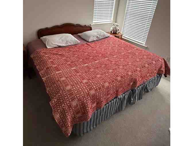 1 (from 1840), COVERLET JACQUARD - 150 years old - Photo 2
