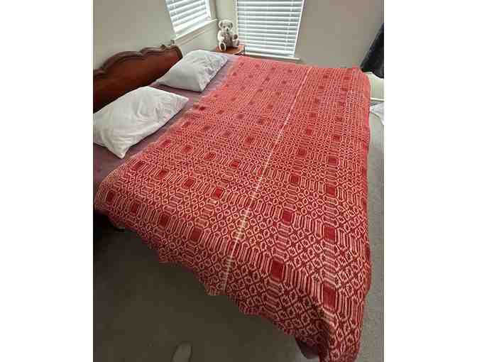 1 (from 1840), COVERLET JACQUARD - 150 years old - Photo 8