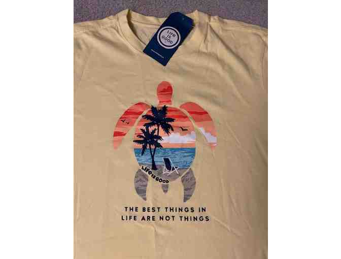 1 Shirt TURTLE (Large) - Life is Good (Yellow, New) - Photo 2