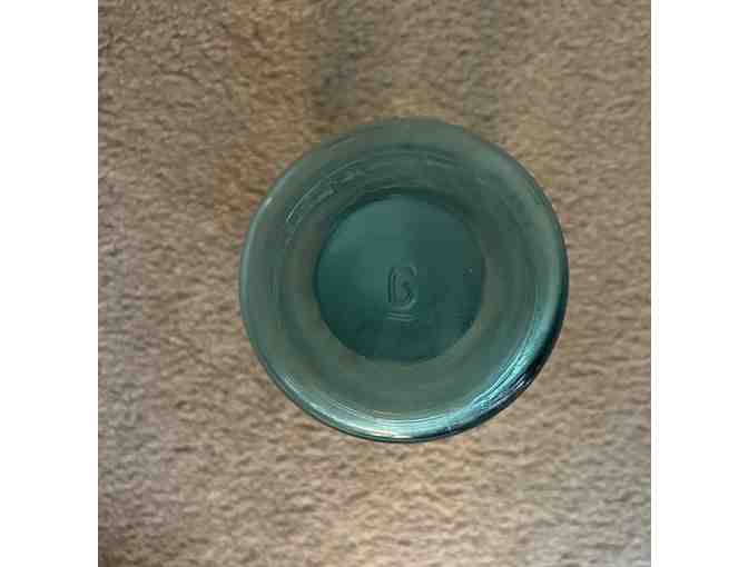 BALL JAR (1920's) - Large BLUE AQUA, Original Zinc Lids - Photo 2