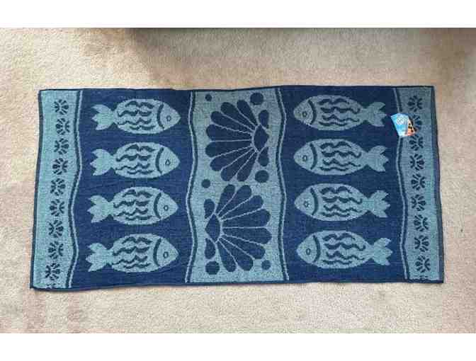 BEACH TOWEL (Fish): Reversible (Oversized) - Photo 1