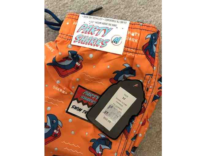 Swim Suit: O (Small) - Party Sharks, Orange - Photo 2