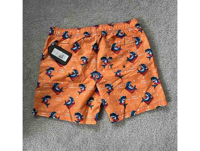 Swim Suit: O (Small) - Party Sharks, Orange - Photo 3