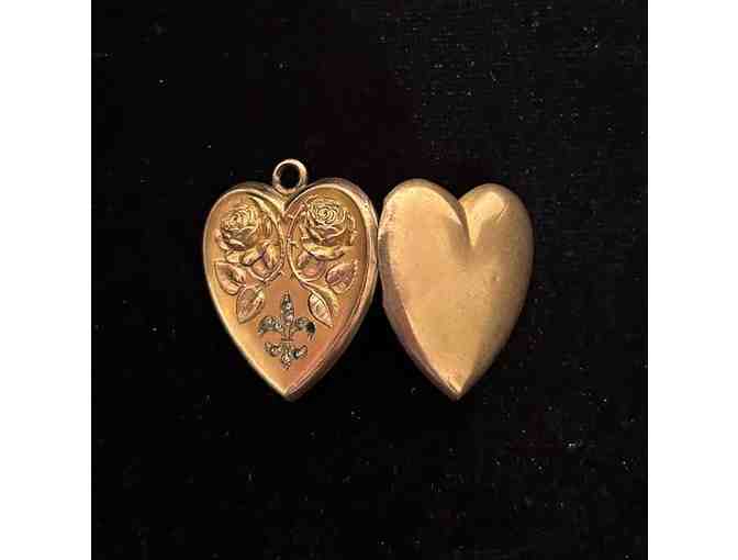 1 (date 1915) - VICTORIAN Locket (MILITARY Jewelry Heart) - Photo 1