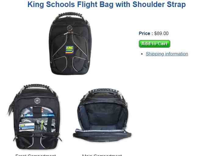 Helicopter Training Gift Certificate, Flight Bag and Kneeboard