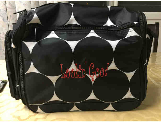Thirty-One Gifts Deluxe Beauty Bag in Big Dot