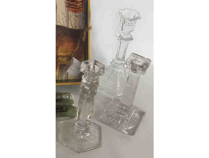 Botanical Woodland Scene Tray and Candleholders Giftset