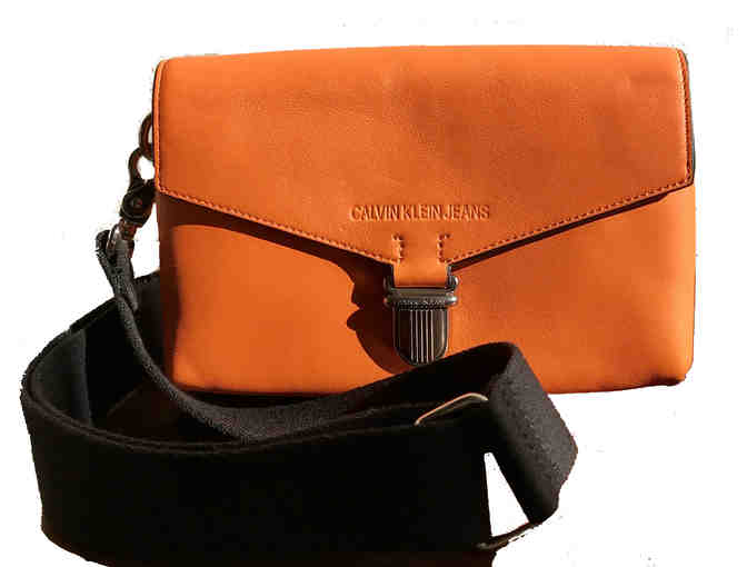 CK Orange Leather Bag