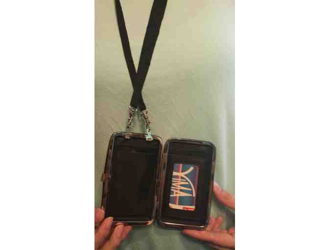 Georgia Tech Mini Wallet/Smart Phone Holder with Neck Strap