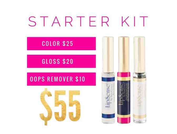 Lipsense Starter Kit: Lip Color, Gloss, & Oops Color Remover