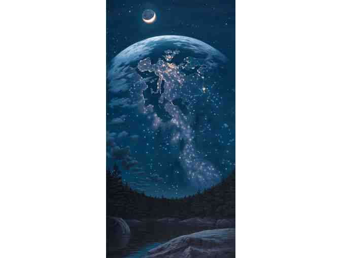 Rob Gonsalves 'Night Lights' Print and 'Imagine A Place' Book
