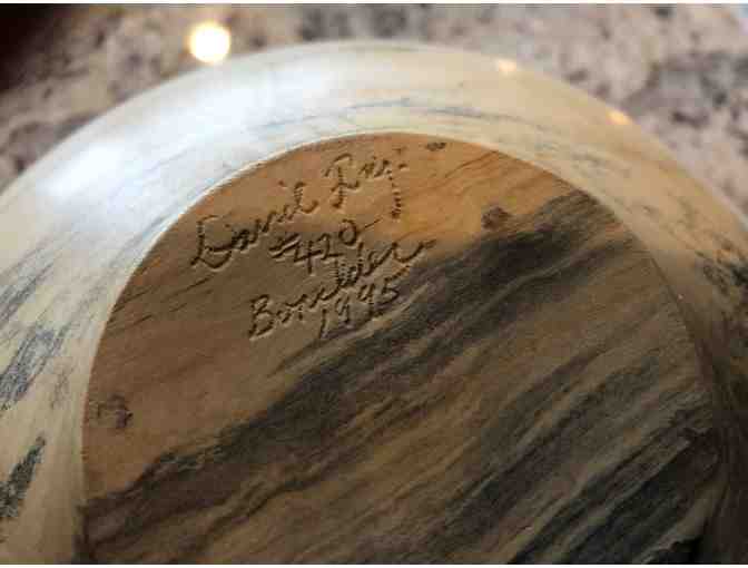 Hand-Turned Box Elder Bowl, Signed by Artist