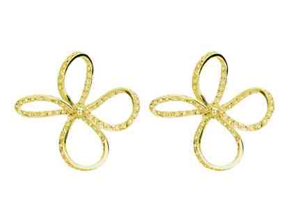 Hueb Lovely Bow Earring and Ring Set 18K Yellow Gold and Diamonds