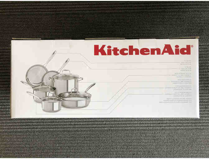 KitchenAid 10-piece stainless steel cookware