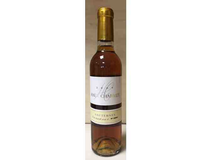 WINE: 1 bottle of Chateau Haut Charmes Sauternes 2009
