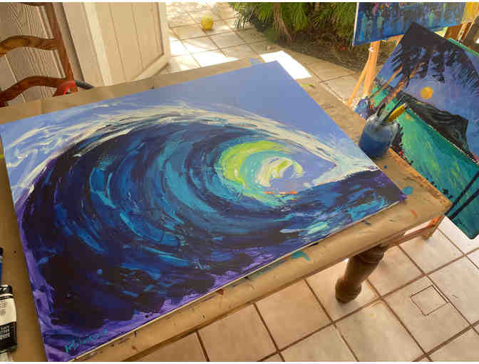 ART: Acrylic Wave Painting by Eric Robison 36'x48'
