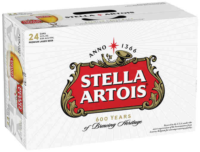 Stella Artois Mini Fridge and Case of Stella Artois