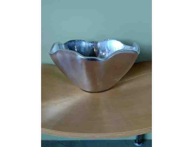 Silver Alloy Serving Bowl