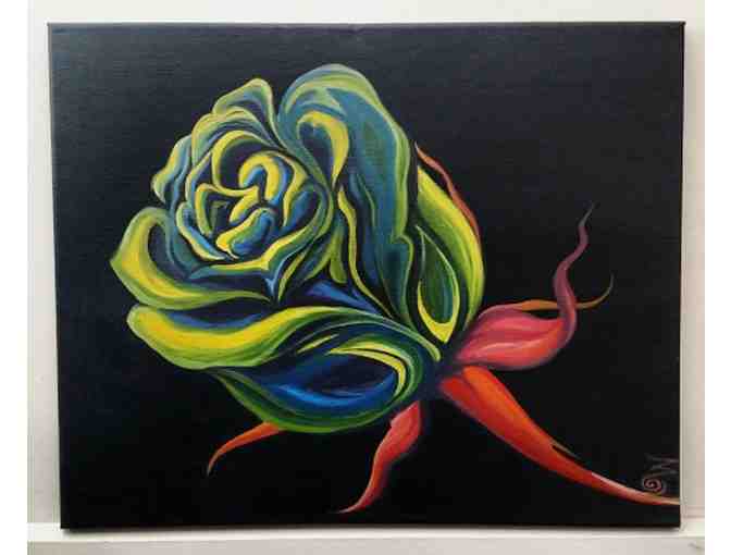 Rose Acrylic Painting