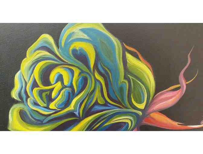 Rose Acrylic Painting