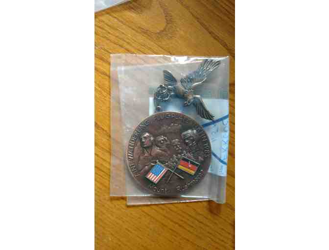 11 German Hiking Medals with Mounting Banner