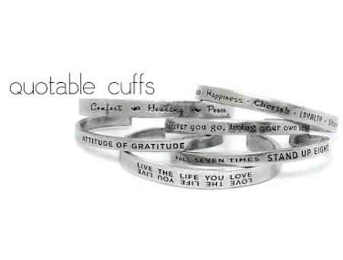 Quotable Cuffs -Whitney Howard Designs
