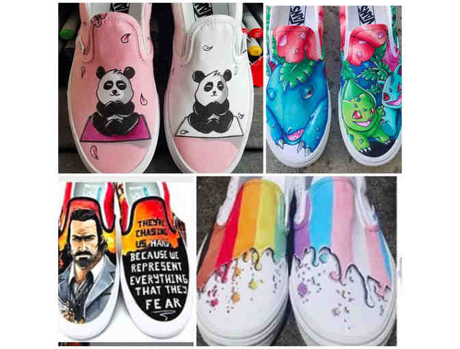 Custom Hand Drawn Canvas Shoes by Mr. Nguyen - Photo 1