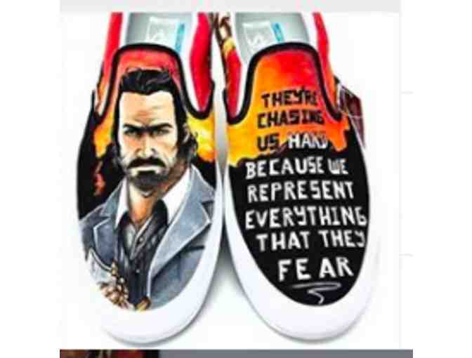 Custom Hand Drawn Canvas Shoes by Mr. Nguyen