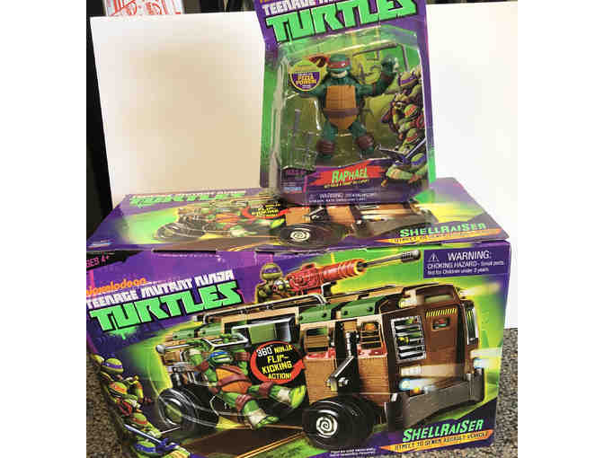 Teenage Mutant Ninja Turtles Shellraiser and Raphael Figurine