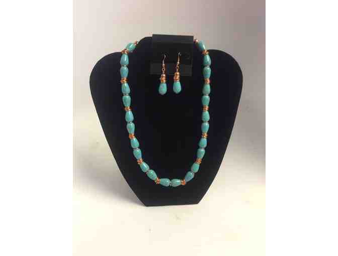 Copper Queen 2 Piece Necklace and Earring Set - Photo 1