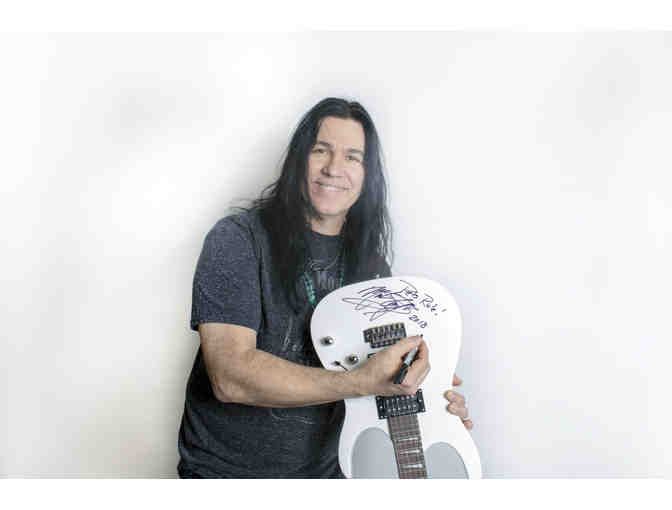 Mark Slaughter Signed Guitar and Photo - Photo 1