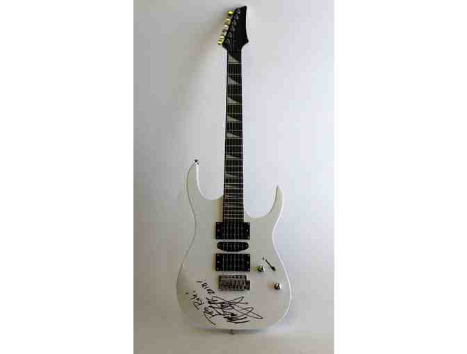Mark Slaughter Signed Guitar and Photo - Photo 2
