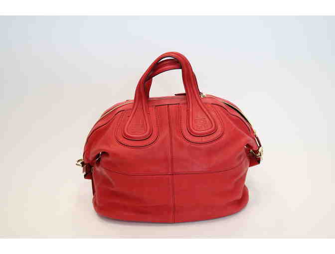 Givenchy 'Nightingale' Medium Tote in Red Lambskin Leather