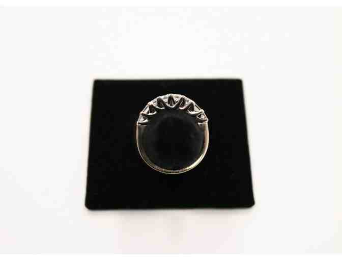 White Gold 18K Gregg Ruth Ring with 8 White Diamonds - Size 6.5