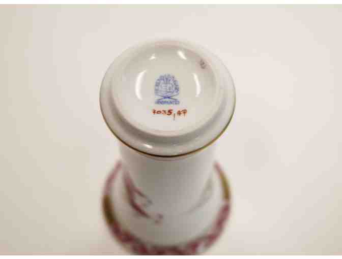 Herand Set Including 'Trinket Egg' and 'Apponyi Pipe Vase' Handcrafted on Fine Porcelain