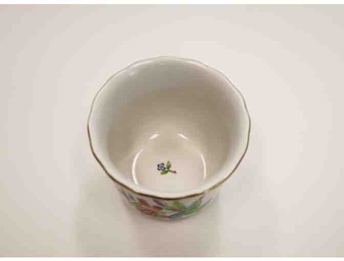 Herend 'Mini Cachepot' Hand Crafted with 24K Gold on Fine Porcelain