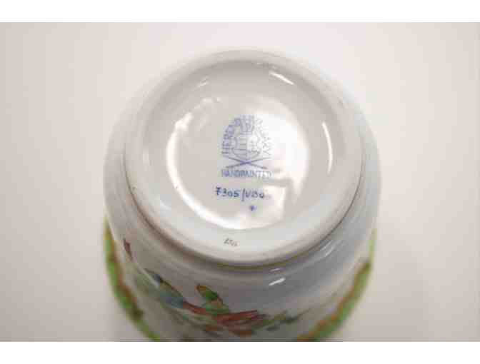 Herend 'Mini Cachepot' Hand Crafted with 24K Gold on Fine Porcelain