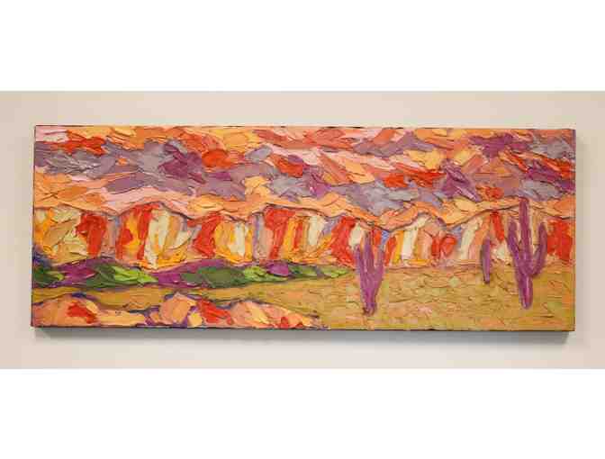 'Desert Sunset' Oil On Canvas by Jeff Ferst