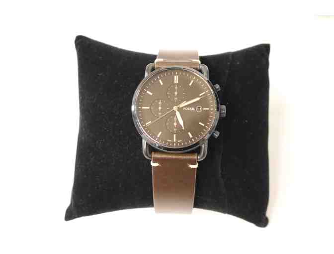 His and Hers Fossil Watches with Cufflinks and Lucky Dog Necklace