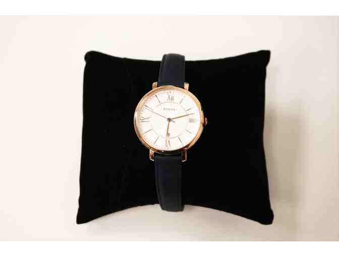 His and Hers Fossil Watches with Cufflinks and Lucky Dog Necklace